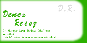 denes reisz business card